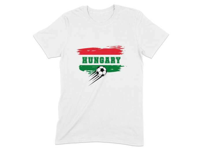 Hungary labdás zászlóval fehér - 5