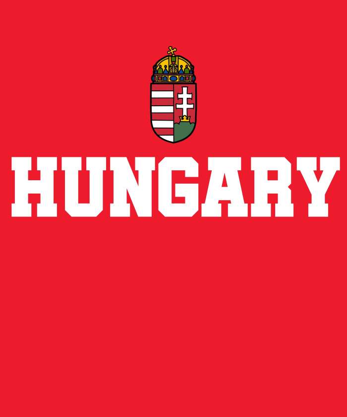 Hungary címerrel 2 piros - 1