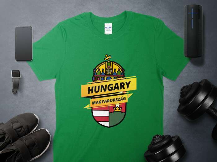 Hungary nagy címer zöld