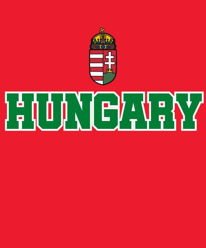 Hungary címerrel 1 piros - 1