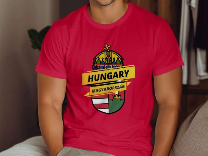 Hungary nagy címer piros - 7