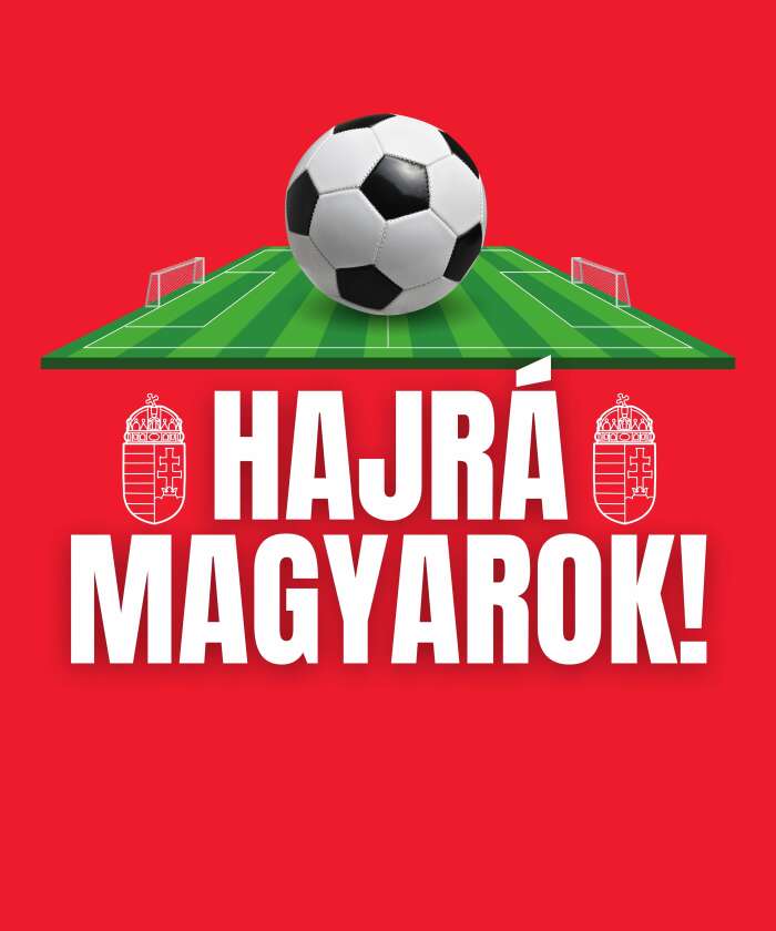 Hajrá magyarok focipályás piros - 10