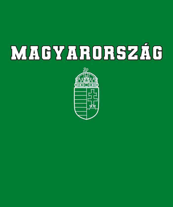 Magyarország fehér címerrel zöld - 1