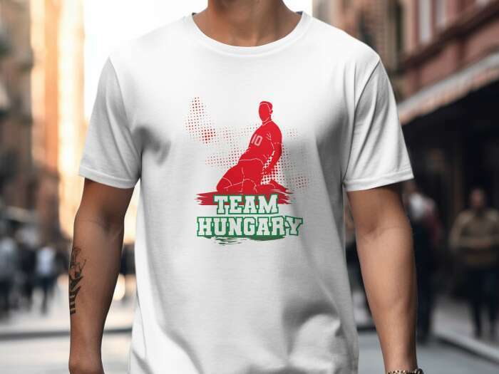 Team Hungary sziluettel fehér - 6