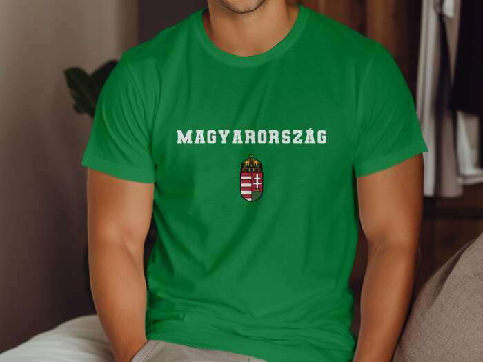 Magyarország színes címerrel zöld - 3