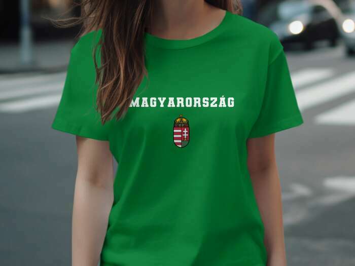 Magyarország színes címerrel zöld - 8