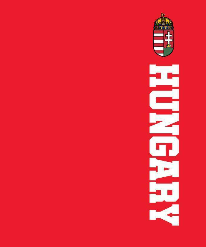 Hungary álló felirat piros - 1