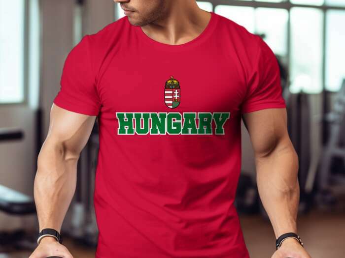 Hungary címerrel 1 piros