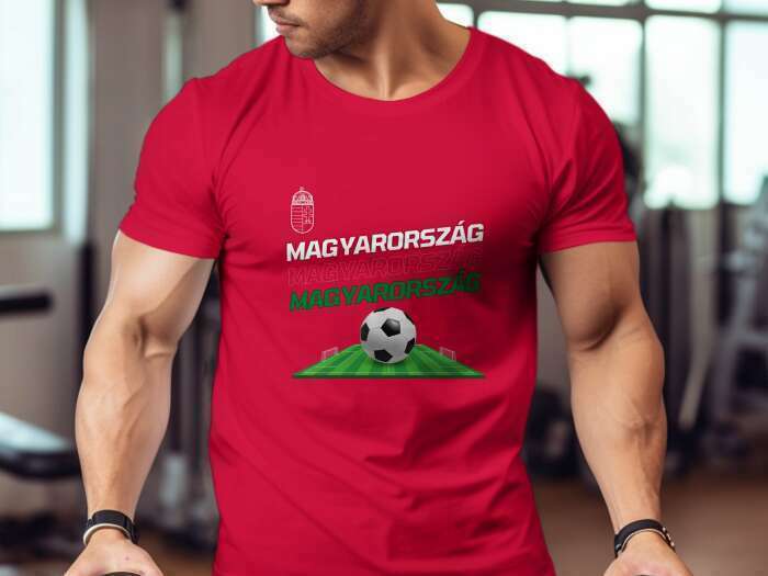 Magyarország focipályás piros - 10