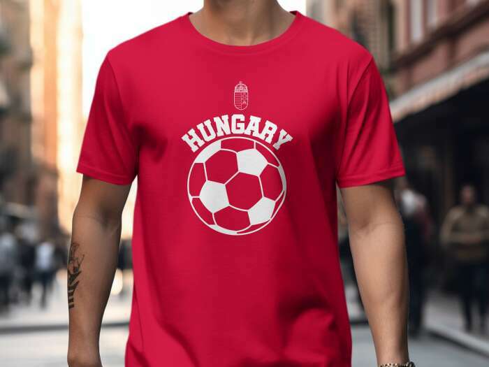 Hungary ívelt nagy labda piros - 3