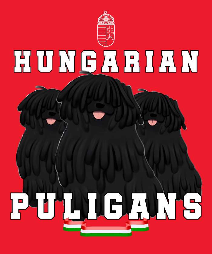 Hungarian puligans 1 piros - 1