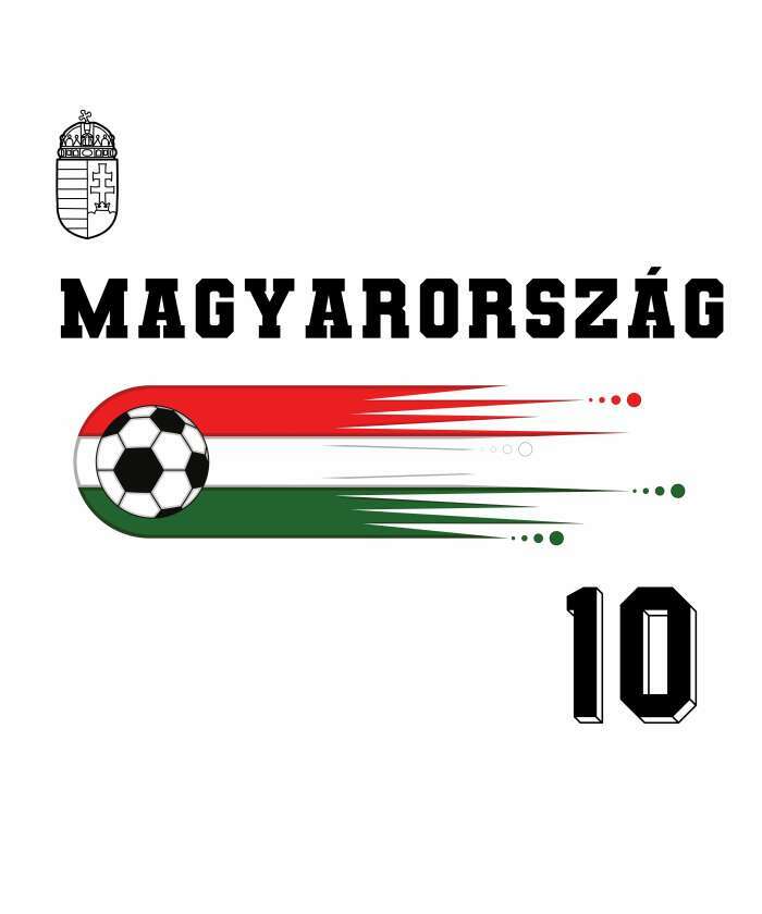 Magyarország focilabdával 2 fehér - 1