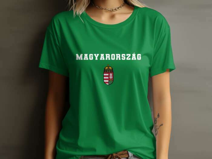 Magyarország színes címerrel zöld - 6