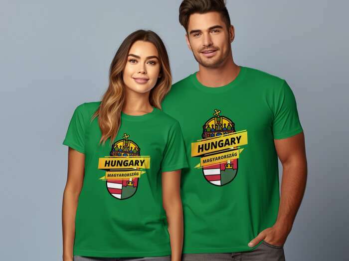 Hungary nagy címer zöld - 10