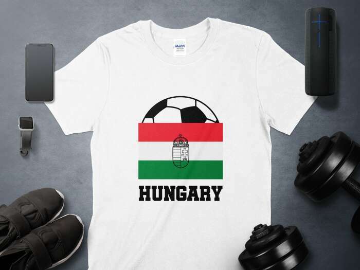 Hungary zászló + labda fehér - 3