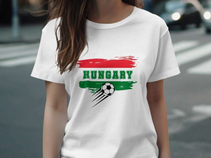 Hungary labdás zászlóval fehér - 4