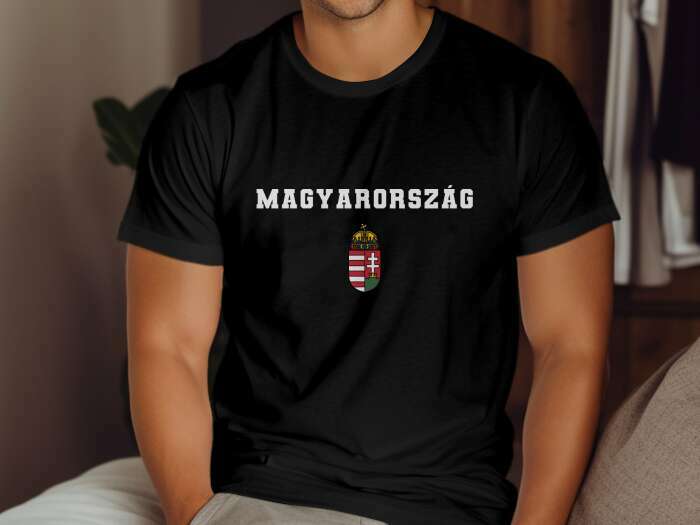 Magyarország színes címerrel fekete - 3