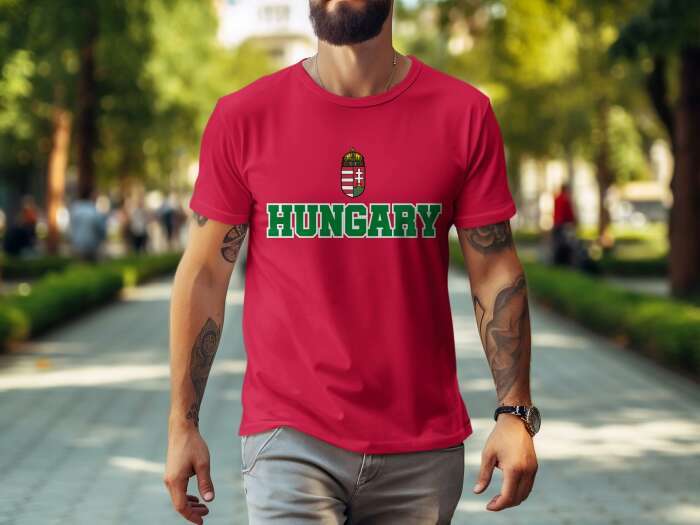 Hungary címerrel 1 piros - 3