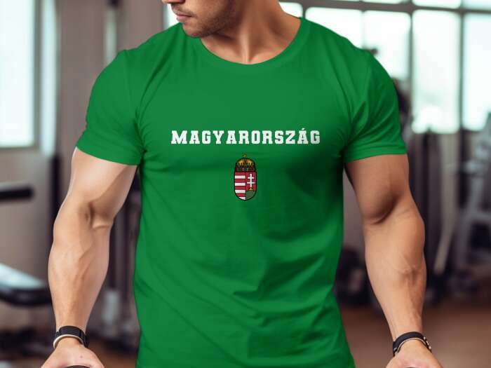Magyarország színes címerrel zöld - 5