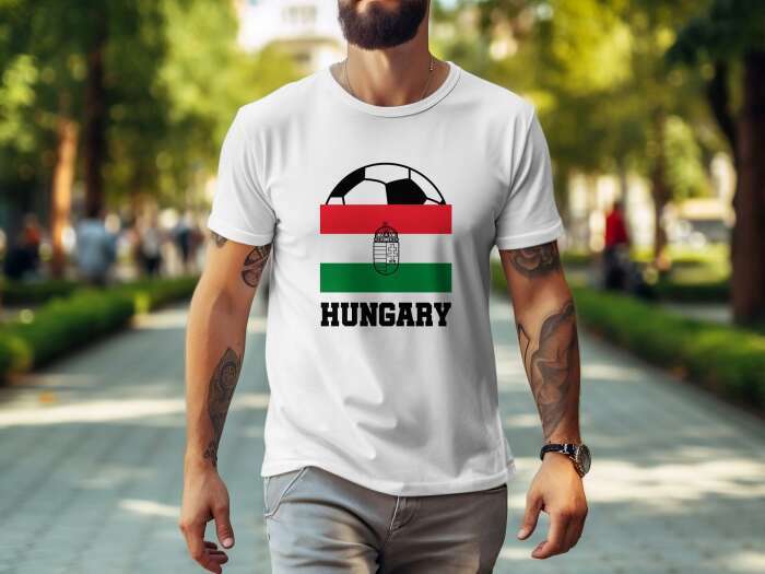 Hungary zászló + labda fehér - 7