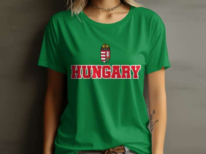 Hungary címerrel 1 zöld