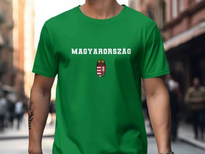 Magyarország színes címerrel zöld - 9