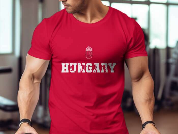 Hungary sziluettes betűk piros - 1