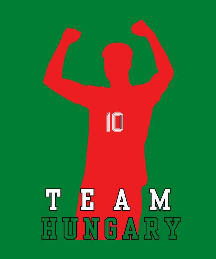 Team Hungary sziluettel zöld - 1