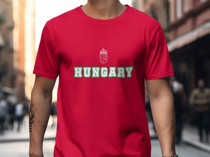 Hungary címerrel 5 piros