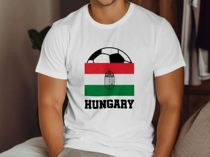 Hungary zászló + labda fehér - 5
