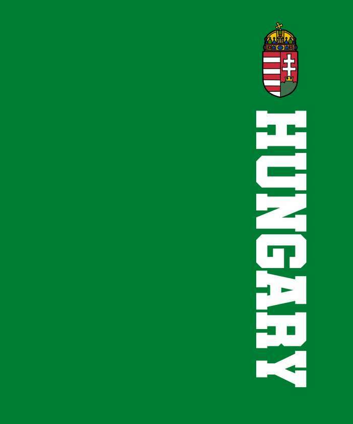 Hungary álló felirat zöld - 1
