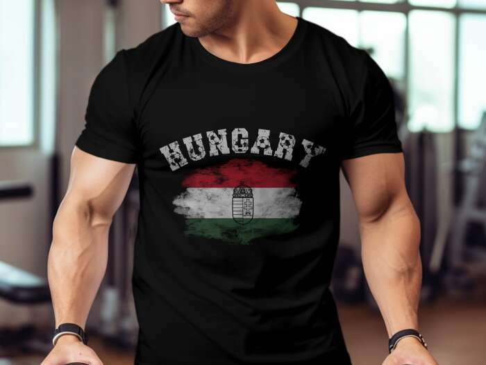 Hungary szaggatott zászló fekete