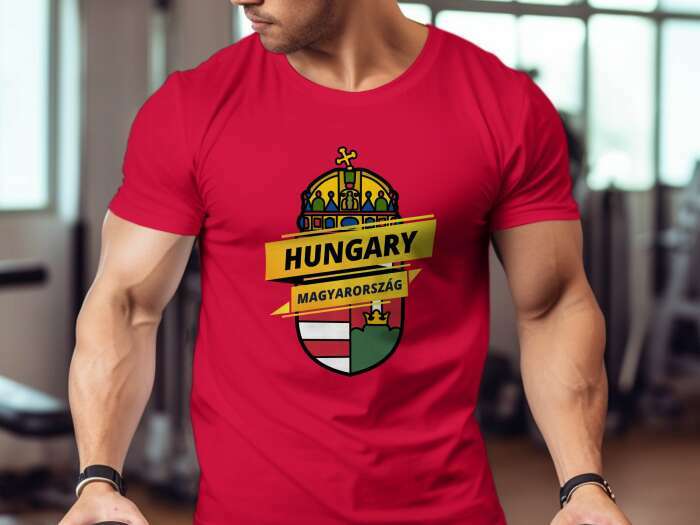 Hungary nagy címer piros - 6