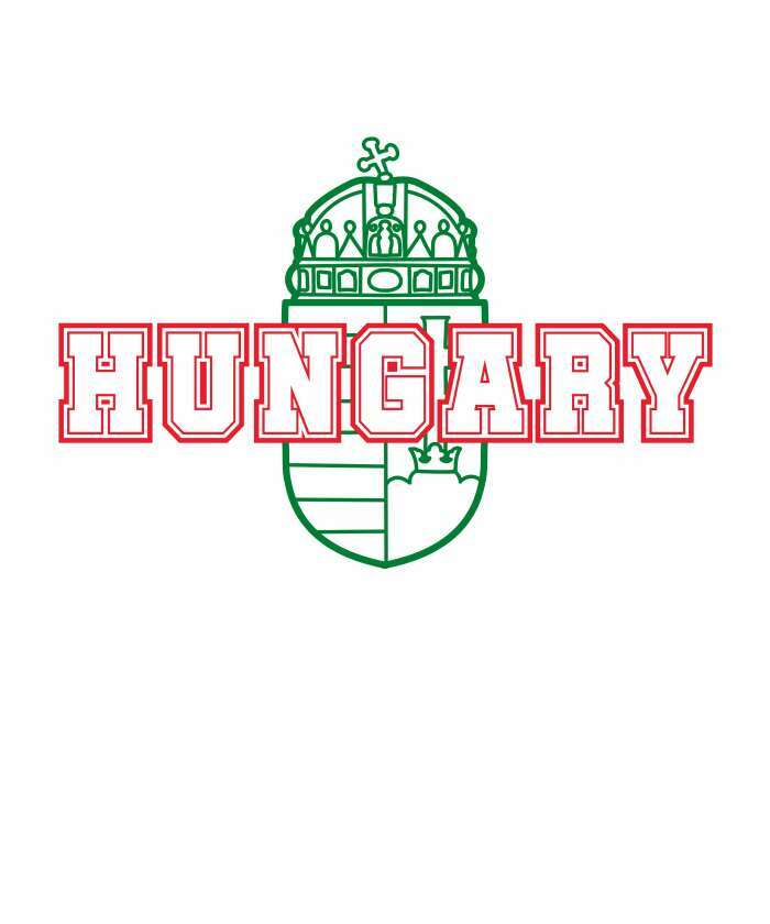 Hungary címerrel 4 fehér