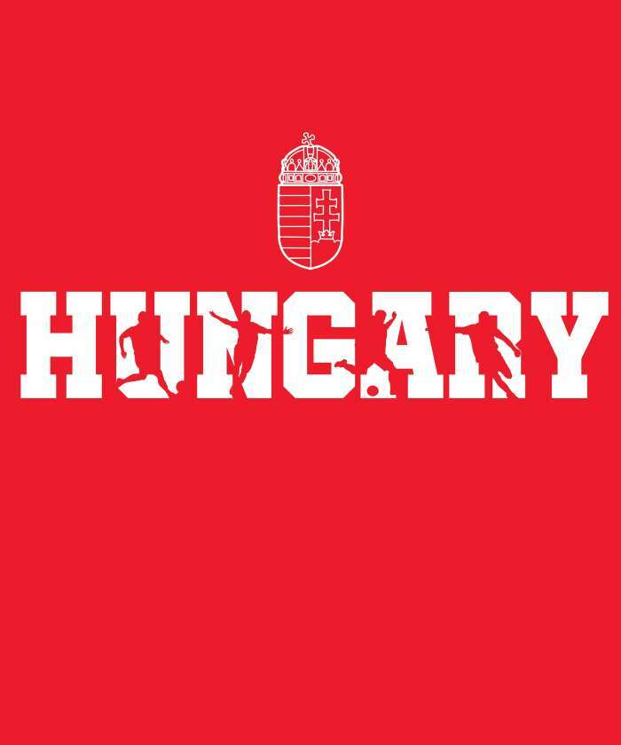 Hungary sziluettes betűk piros - 2