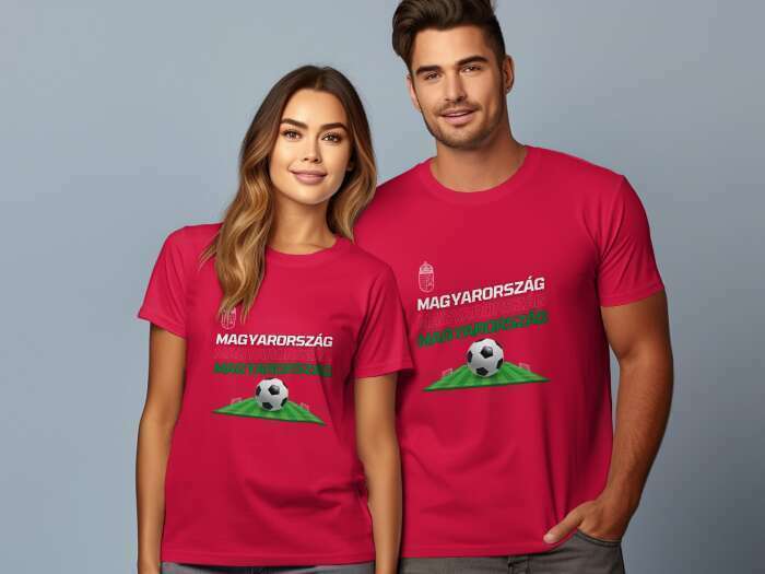 Magyarország focipályás piros
