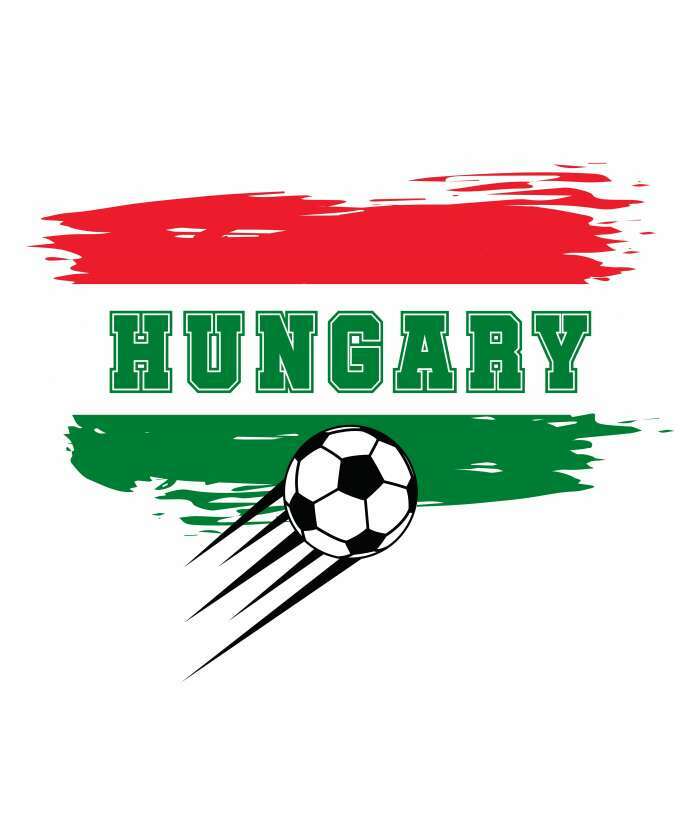 Hungary labdás zászlóval fehér - 1