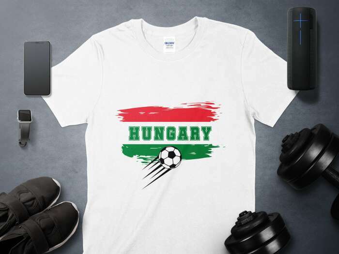 Hungary labdás zászlóval fehér - 6