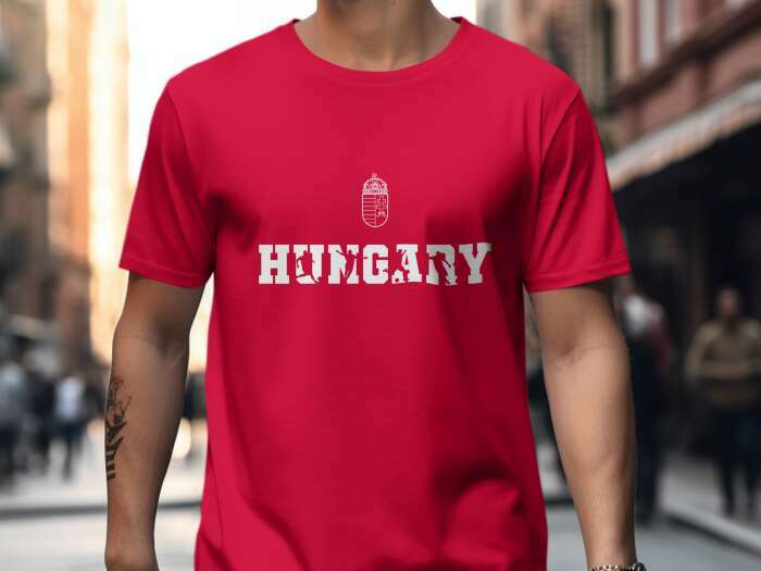 Hungary sziluettes betűk piros - 4
