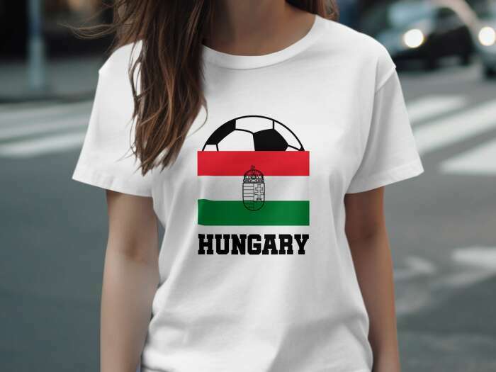 Hungary zászló + labda fehér - 4