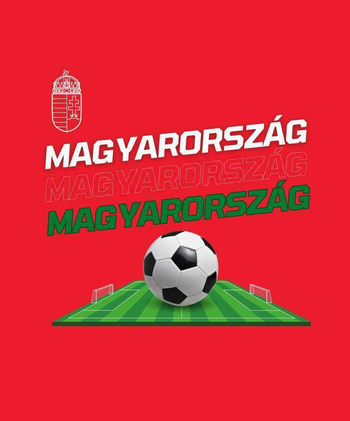 Magyarország focipályás piros - 1