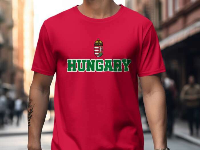 Hungary címerrel 1 piros - 10