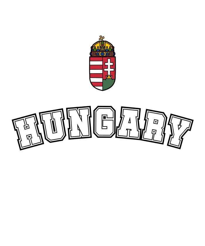 Hungary címerrel 3 fehér - 1