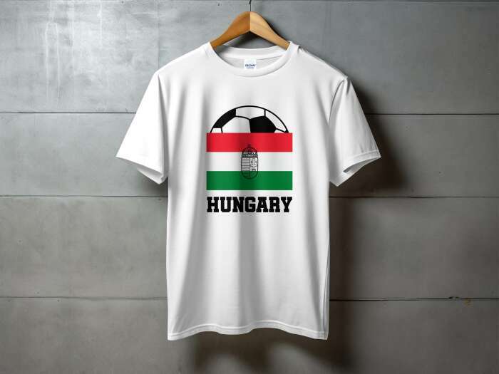 Hungary zászló + labda fehér