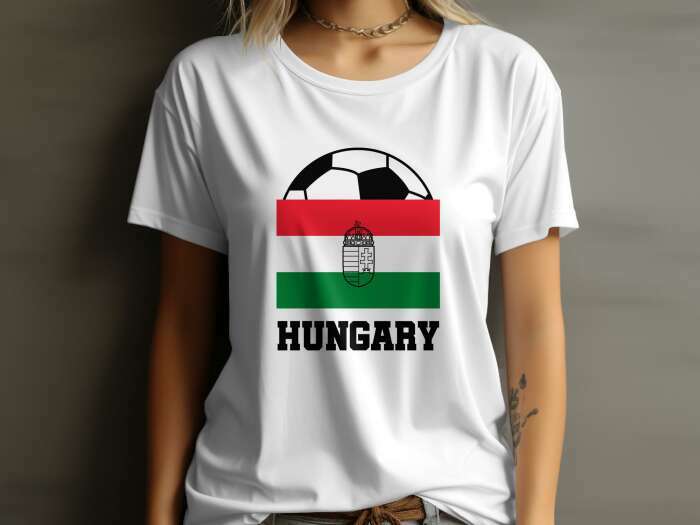 Hungary zászló + labda fehér - 6