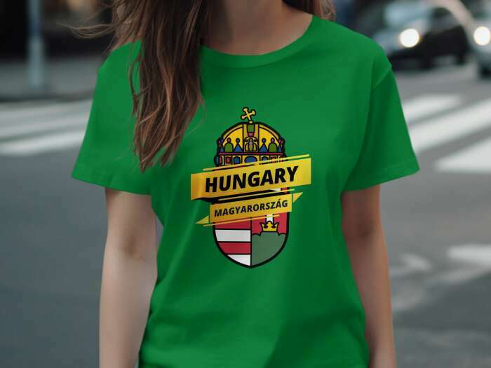 Hungary nagy címer zöld - 8