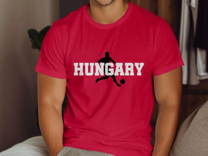 Hungary sziluettes betűk 4 piros - 4
