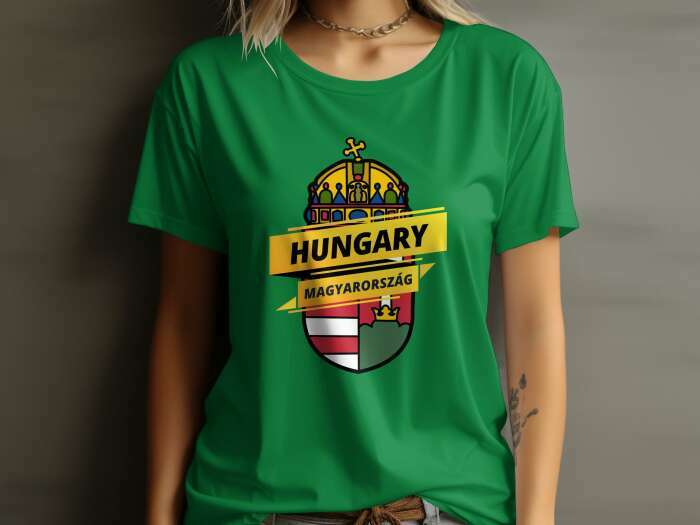 Hungary nagy címer zöld - 4