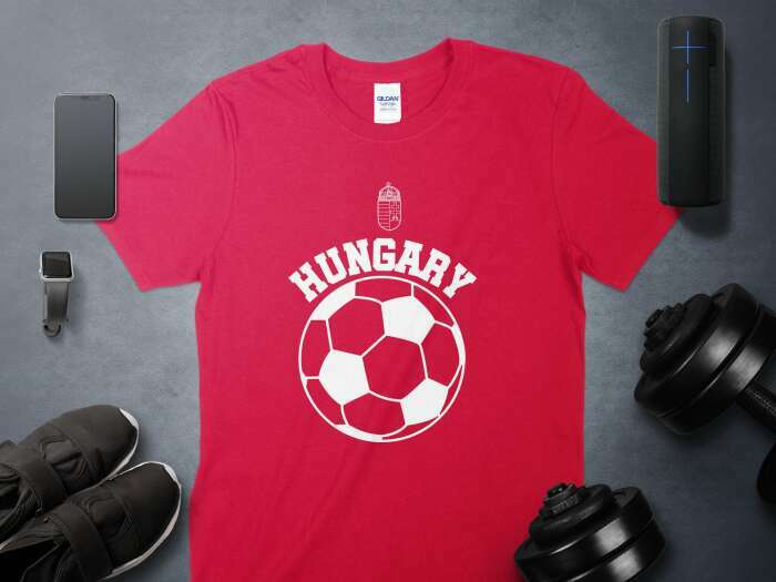 Hungary ívelt nagy labda piros - 8