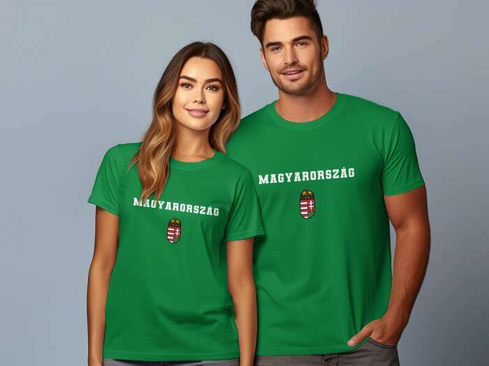 Magyarország színes címerrel zöld - 2